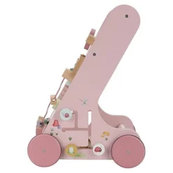 Little Dutch Speelgoed Vanaf 1 Jaar|Houten Speelgoed^Loopwagen - Roze - Fairy Garden