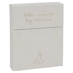 Little Dutch Boeken^Mijlpaal kaarten - Beige - Baby Bunny - EN