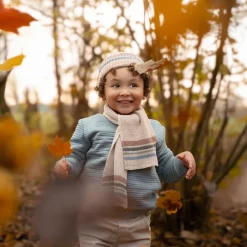 Little Dutch Accessoires|Jongens Kleding^Muts - Bruin - Forest Friends - Stripe