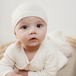 Little Dutch Accessoires|Babykleding^Mutsje - Beige - Newborn Naturals - Little Goose