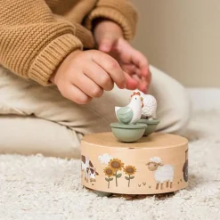 Little Dutch Muziekdoosjes|Muziekmobielen^Muziekdoosje - Groen - Little Farm