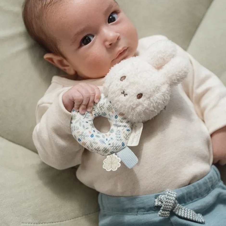 Little Dutch Rammelaar^nijntje rammelaar - Blauw - Lucky Leaves