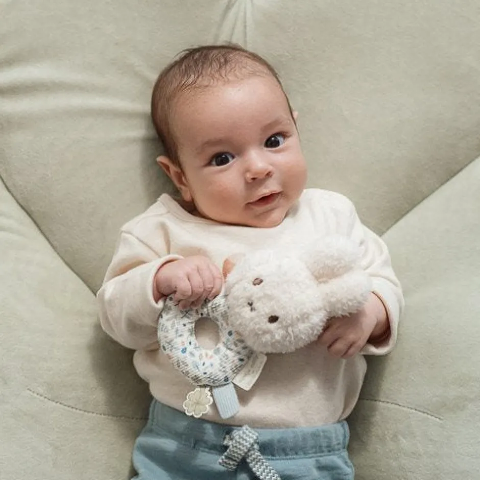 Little Dutch Rammelaar^nijntje rammelaar - Blauw - Lucky Leaves