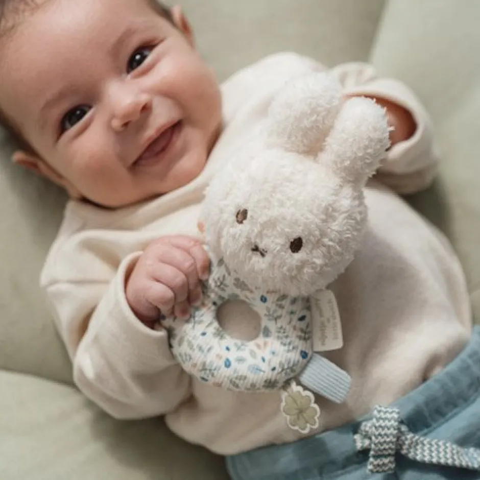 Little Dutch Rammelaar^nijntje rammelaar - Blauw - Lucky Leaves