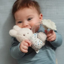 Little Dutch Rammelaar^nijntje ringrammelaar - Blauw - Lucky Leaves