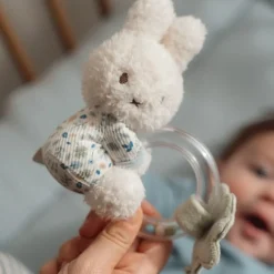 Little Dutch Rammelaar^nijntje ringrammelaar - Blauw - Lucky Leaves