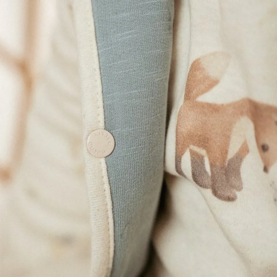 Little Dutch Jongens Kleding|Babykleding^Omkeerbaar jasje - Blauw - Forest Friends