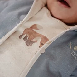 Little Dutch Jongens Kleding|Babykleding^Omkeerbaar jasje - Blauw - Forest Friends