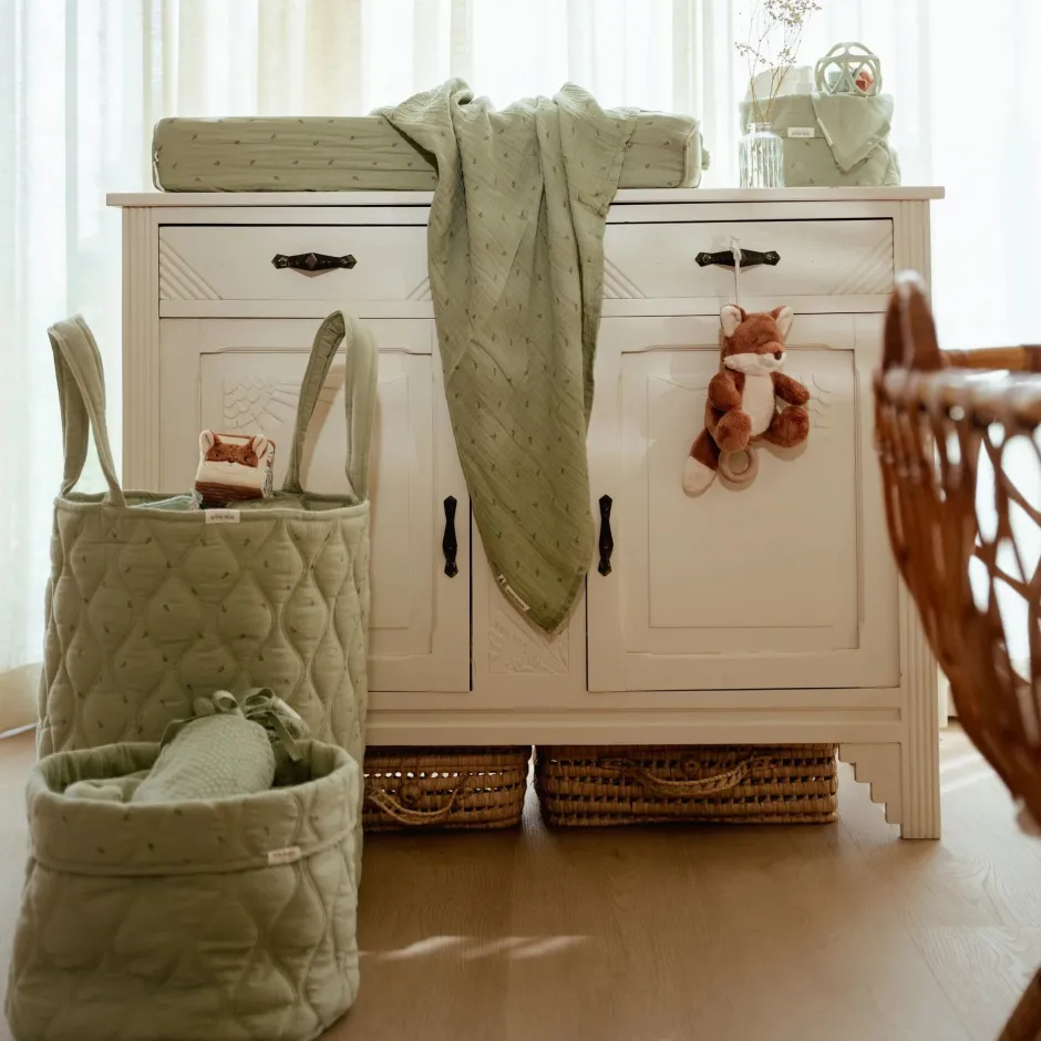 Little Dutch Commodemandjes|Decoratie^Opbergmand medium - Groen - Essentials