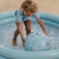 Little Dutch Strand & Water Speelgoed|Baby Zwembad^Opblaasbaar zwembad - Blauw - Ocean Dreams