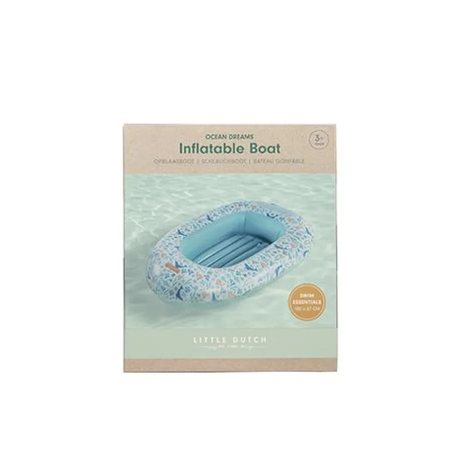 Little Dutch Strand & Water Speelgoed^Opblaasboot - Blauw - Ocean Dreams