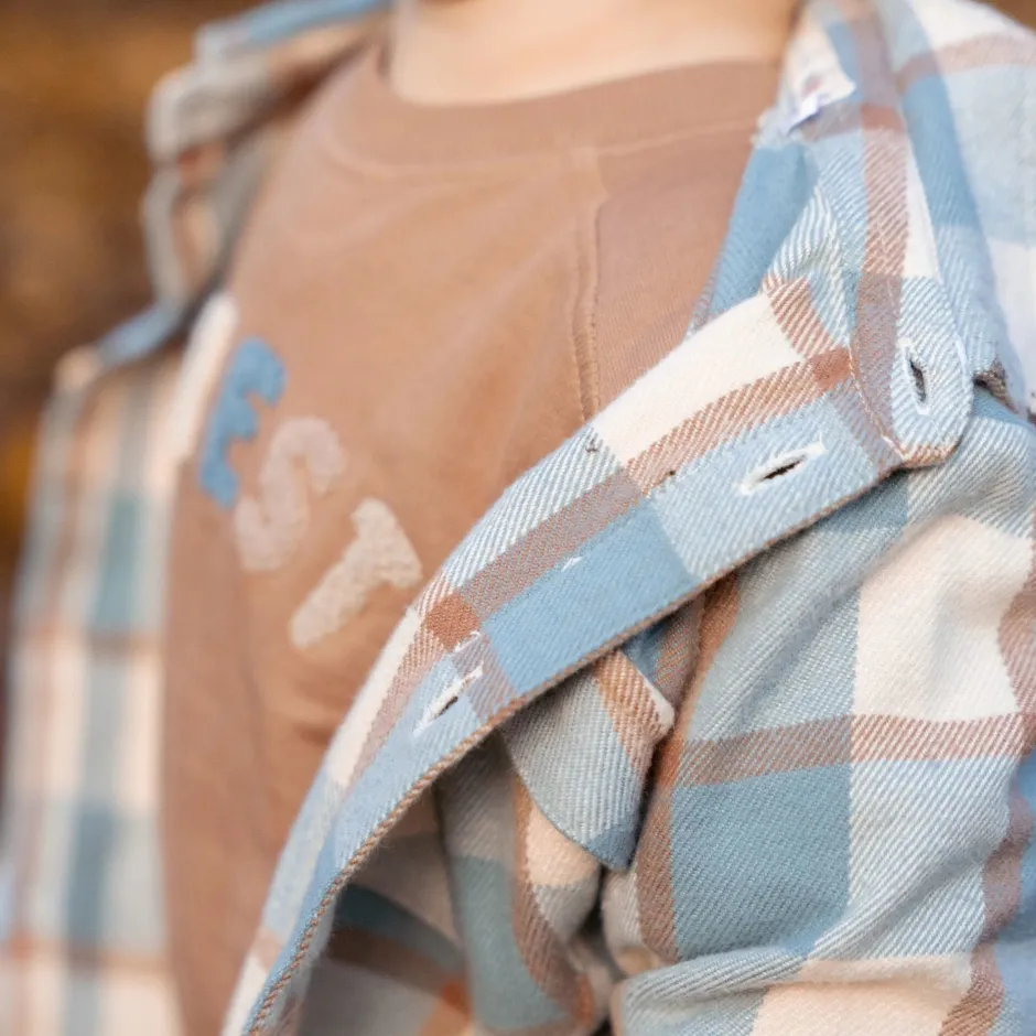 Little Dutch Jongens Kleding|Kinderkleding^Overhemd - Blauw - Forest Friends