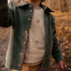 Little Dutch Jongens Kleding|Kinderkleding^Overhemd - Groen - Forest Friends