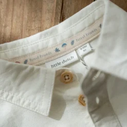 Little Dutch Jongens Kleding|Kinderkleding^Overhemd - Wit - Forest Friends