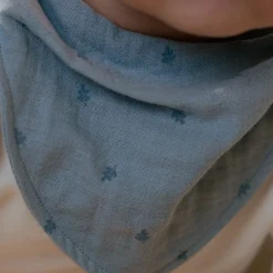 Little Dutch Slabbetjes^2-pack bandana slab - Blauw - Essentials