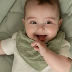 Little Dutch Slabbetjes^2-pack bandana slab - Groen - Essentials