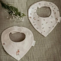 Little Dutch Slabbetjes|Accessoires^2-pack kerst slab – Beige