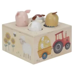 Little Dutch Educatief Speelgoed|Houten Speelgoed^Pop-up - Groen - Little Farm