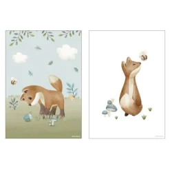 Little Dutch Decoratie^Poster - Maat A3 - Forest Friends
