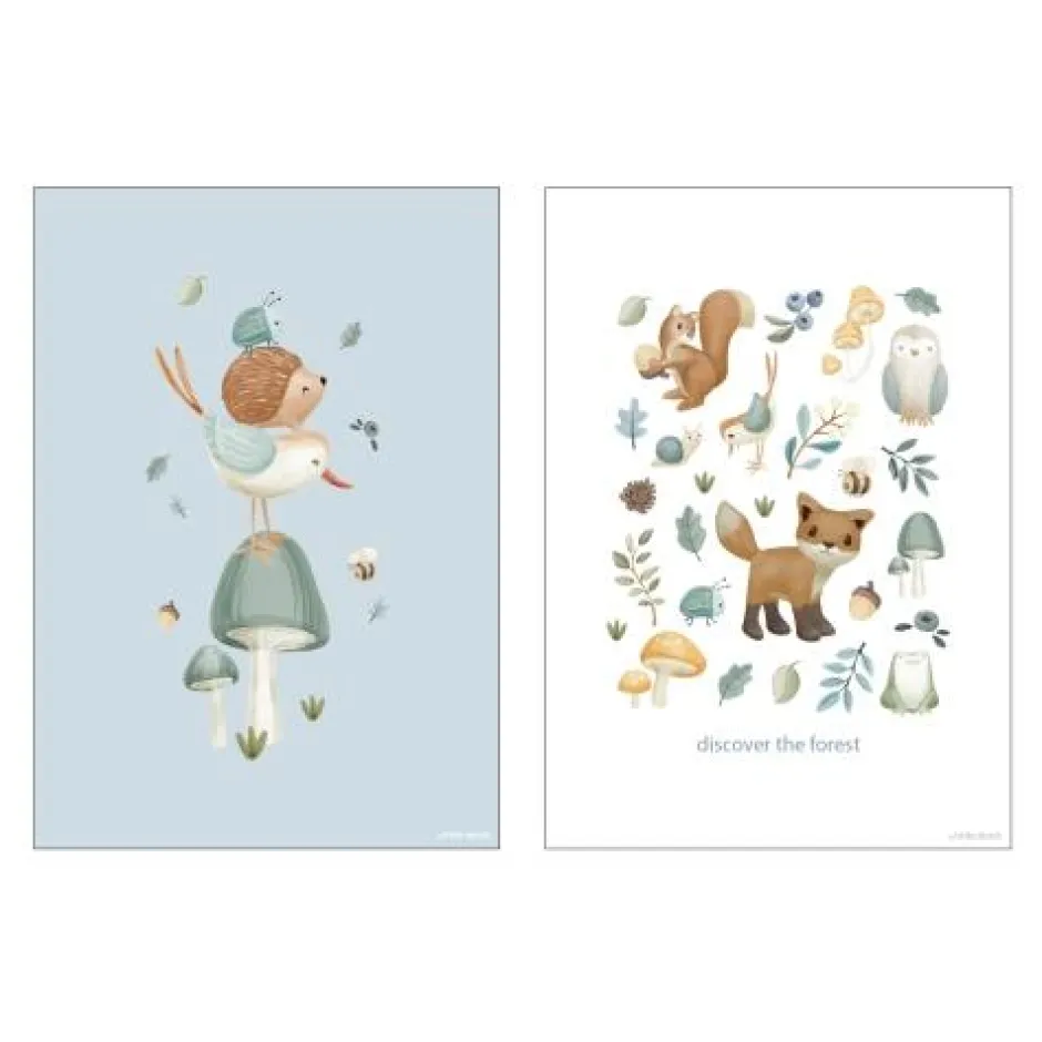 Little Dutch Decoratie^Poster - Maat A3 - Forest Friends - Forest Wonders