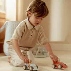 Little Dutch Rollenspel|Houten Speelgoed^Pullback racewagens - Meerkleurig - Essentials