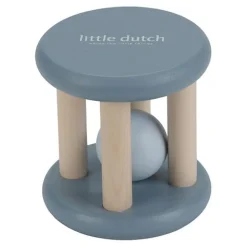 Little Dutch Rammelaar|Houten Speelgoed^Rammelaar roller - Blauw - Forest Friends