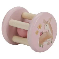 Little Dutch Rammelaar|Houten Speelgoed^Rammelaar roller - Roze - Fairy Garden