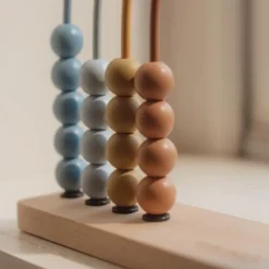 Little Dutch Educatief Speelgoed|Houten Speelgoed^Regenboog telraam - Blauw - Forest Friends