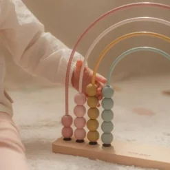 Little Dutch Educatief Speelgoed|Houten Speelgoed^Regenboog telraam - Roze - Fairy Garden