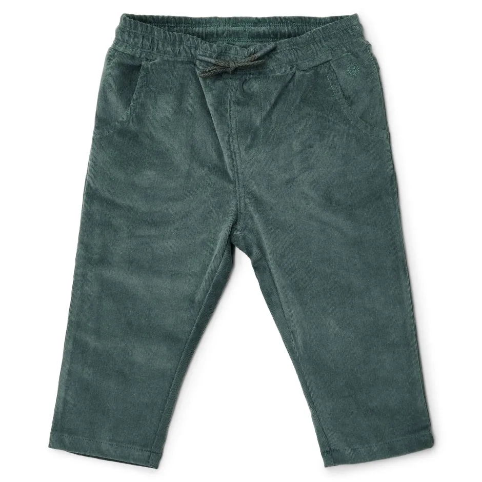 Little Dutch Jongens Kleding|Kinderkleding^Ribbroek - Groen - Forest Friends