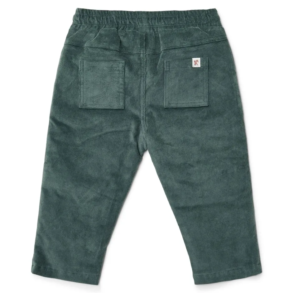 Little Dutch Jongens Kleding|Kinderkleding^Ribbroek - Groen - Forest Friends