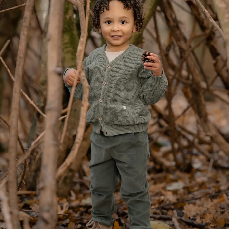 Little Dutch Jongens Kleding|Kinderkleding^Ribbroek - Groen - Forest Friends