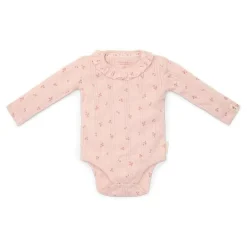 Little Dutch Romper|Meisjes Kleding^Romper lange mouw - Roze - Fairy Garden - Fairy Flowers