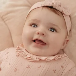 Little Dutch Romper|Meisjes Kleding^Romper lange mouw - Roze - Fairy Garden - Fairy Flowers