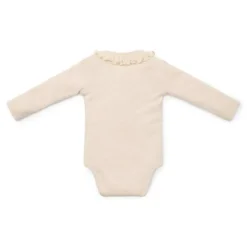 Little Dutch Romper|Meisjes Kleding^Romper lange mouw - Zand - Little Farm - Opdruk