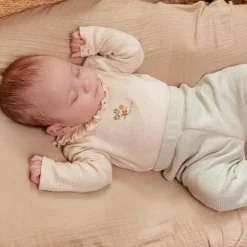 Little Dutch Romper|Meisjes Kleding^Romper lange mouw - Zand - Little Farm - Opdruk