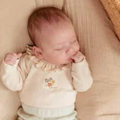 Little Dutch Romper|Meisjes Kleding^Romper lange mouw - Zand - Little Farm - Opdruk