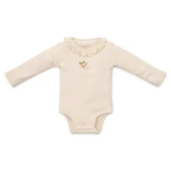 Little Dutch Romper|Meisjes Kleding^Romper lange mouw - Zand - Little Farm - Opdruk