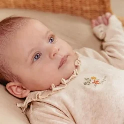 Little Dutch Romper|Meisjes Kleding^Romper lange mouw - Zand - Little Farm - Opdruk