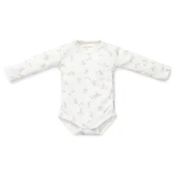 Little Dutch Romper|Babykleding^Romper overslag lange mouw - Wit - Newborn Naturals - Baby Bunny