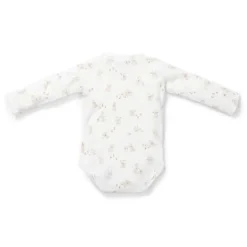 Little Dutch Romper|Babykleding^Romper overslag lange mouw - Wit - Newborn Naturals - Baby Bunny