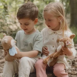 Little Dutch Jongens Kleding|Kinderkleding^Shirt korte mouw - Groen - Forest Friends