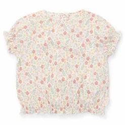 Little Dutch Meisjes Kleding|Kinderkleding^Shirt korte mouw - Wit - Fairy Garden