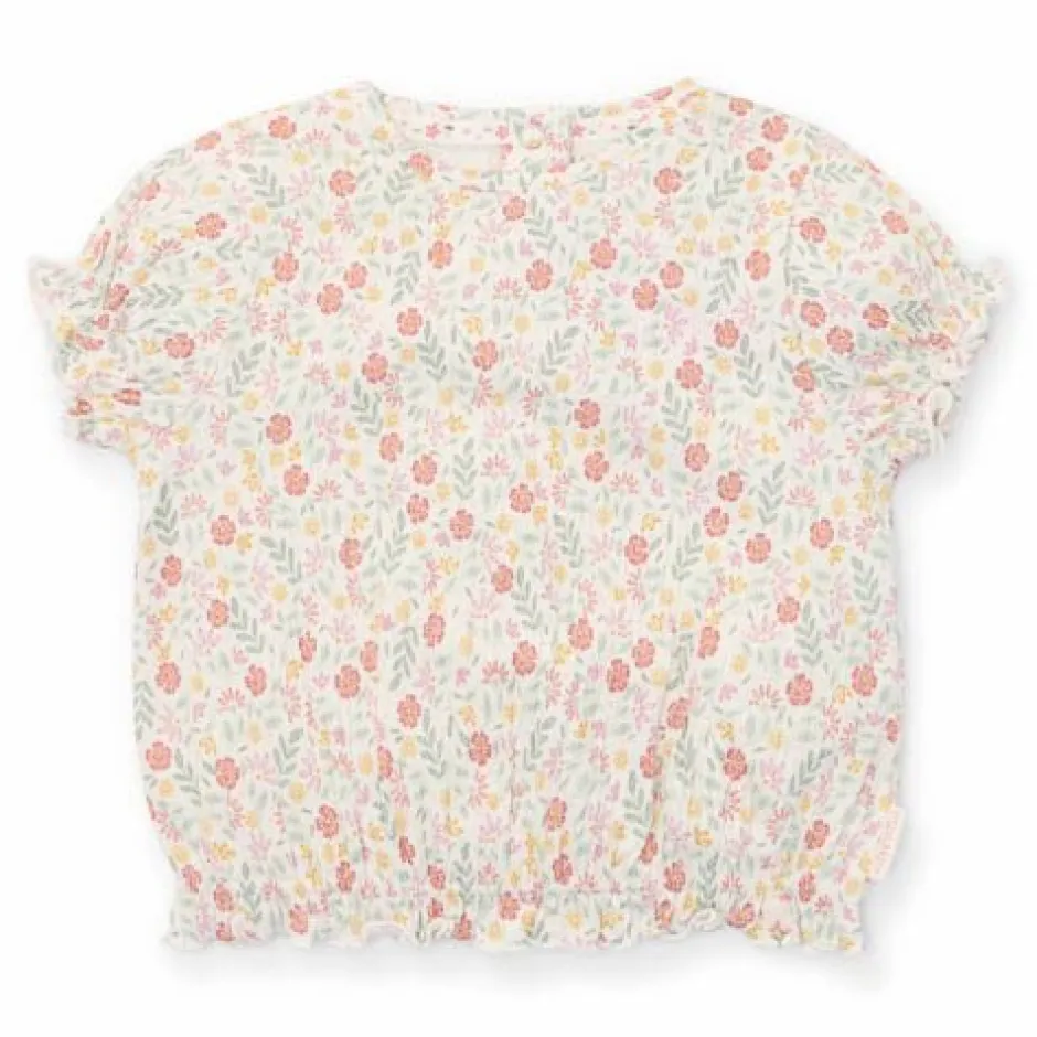 Little Dutch Meisjes Kleding|Kinderkleding^Shirt korte mouw - Wit - Fairy Garden