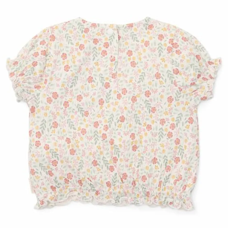 Little Dutch Meisjes Kleding|Kinderkleding^Shirt korte mouw - Wit - Fairy Garden