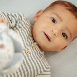 Little Dutch Jongens Kleding|Babykleding^Shirt lange mouw - Blauw - Forest Friends - Stripe