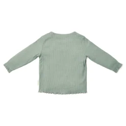 Little Dutch Meisjes Kleding|Kinderkleding^Shirt lange mouw - Groen - Fairy Garden