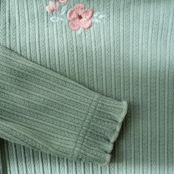 Little Dutch Meisjes Kleding|Kinderkleding^Shirt lange mouw - Groen - Fairy Garden