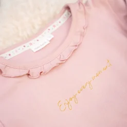 Little Dutch Meisjes Kleding|Kinderkleding^Shirt lange mouw - Ruches - Roze - Fairy Garden