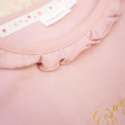 Little Dutch Meisjes Kleding|Kinderkleding^Shirt lange mouw - Ruches - Roze - Fairy Garden